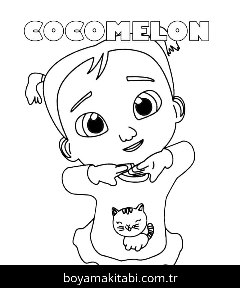CoComelon boyama sayfası – ücretsiz yazdır, boyama etkinliği