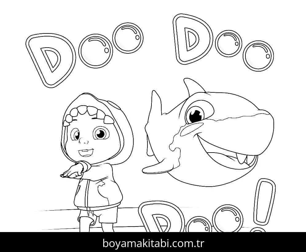 CoComelon boyama sayfası – eğlenceli etkinlik, el becerilerini geliştirir