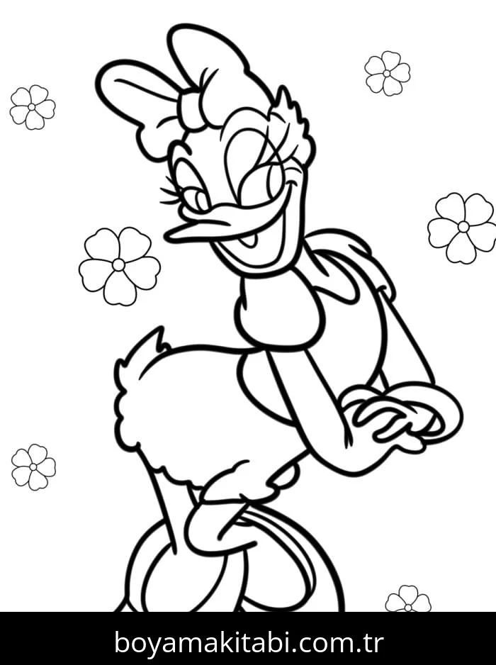 Daisy Duck boyama sayfası #61 – ücretsiz yazdır, boyama etkinliği