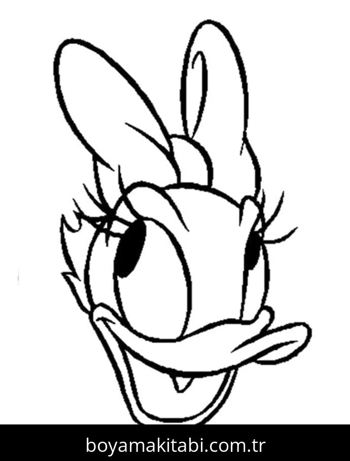 Daisy Duck boyama sayfası #73 – keyifli zaman, renkli çizimler