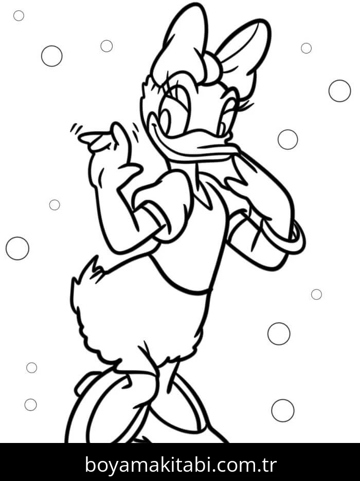 Daisy Duck boyama sayfası #74 – evde etkinlik, anaokulu etkinliği