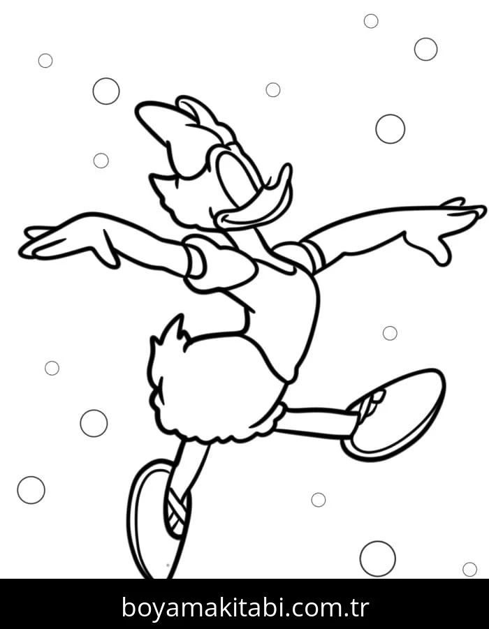 Daisy Duck boyama sayfası #92 – ekran süresine alternatif, çocuklarla kaliteli zaman