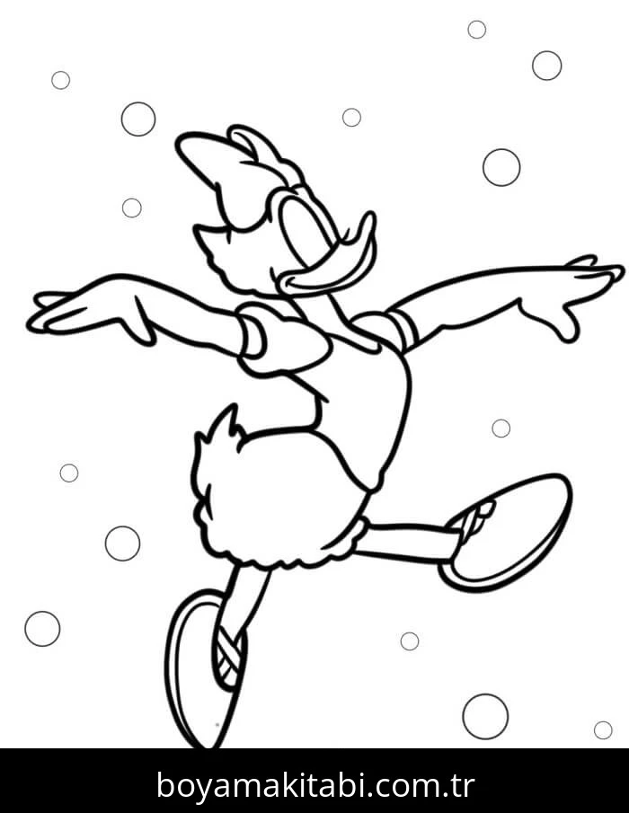 Daisy Duck boyama sayfası #96 – tamamen ücretsiz, çocuklar için