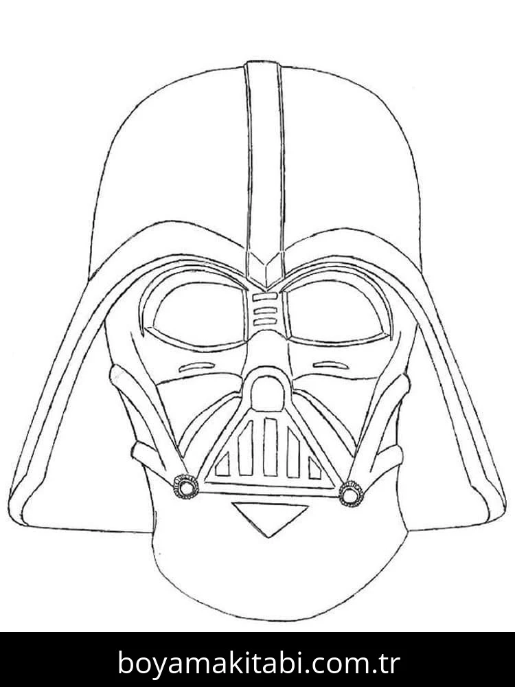 Darth Vader boyama sayfası – ücretsiz yazdır, boyama etkinliği