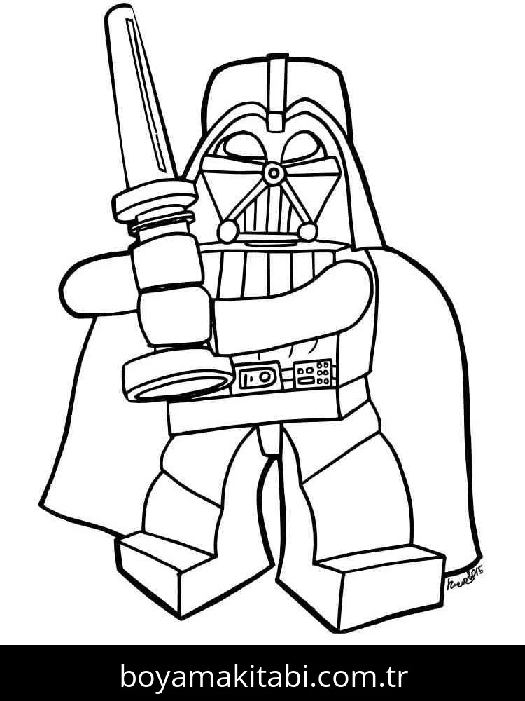 Darth Vader boyama sayfası – eğitici aktivite, yaratıcılık