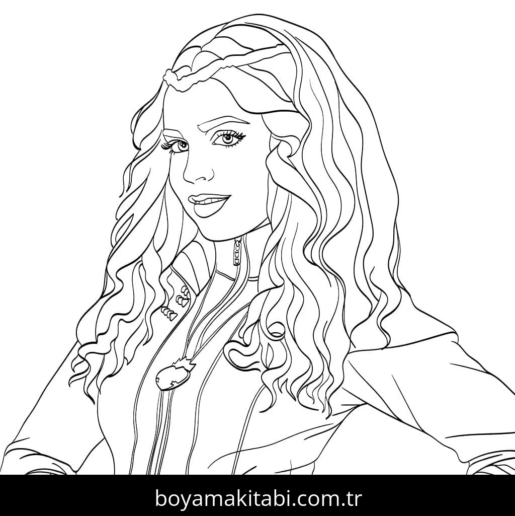 Descendants boyama sayfası #19 – okul öncesi, evde etkinlik