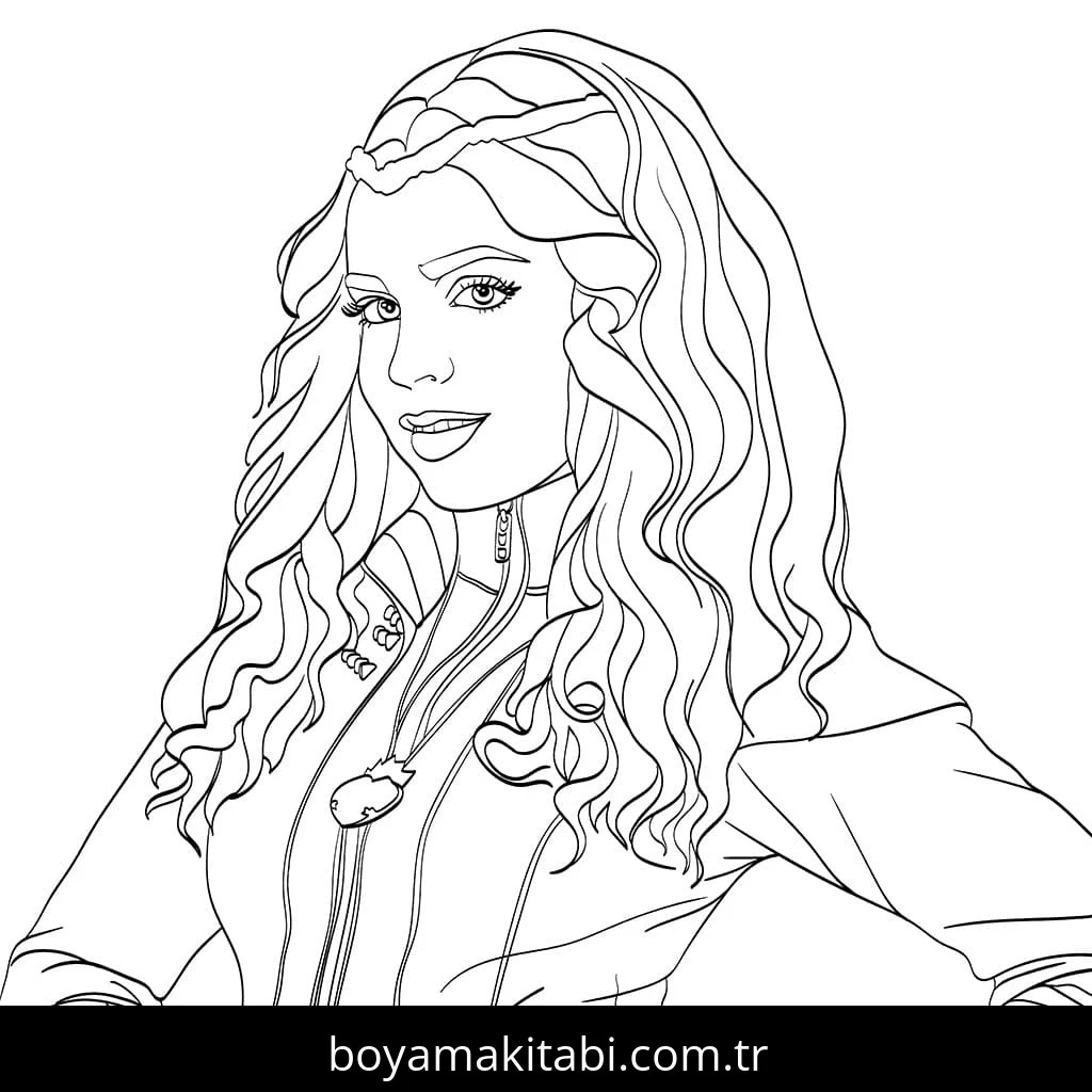 Descendants boyama sayfası #23 – eğitici aktivite, yaratıcılık