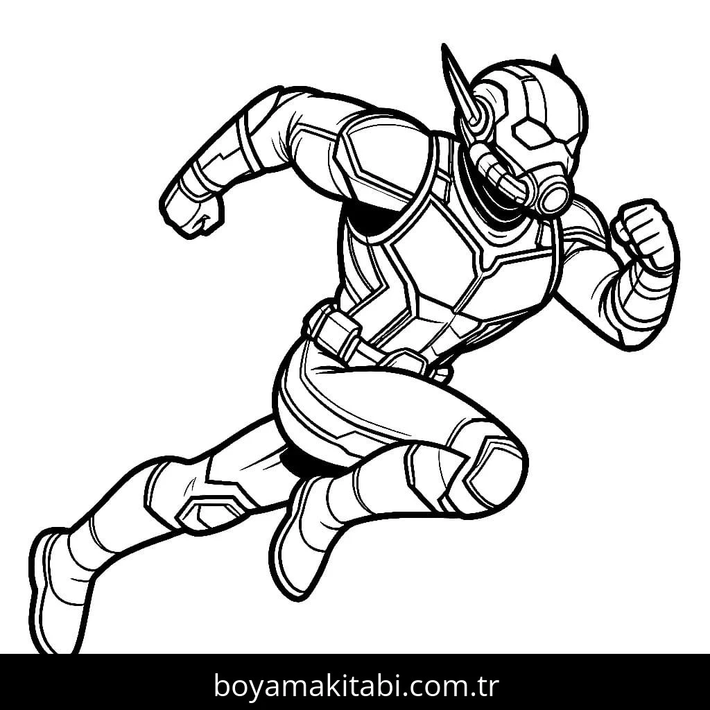 Ant Man boyama sayfası – keyifli zaman, renkli çizimler