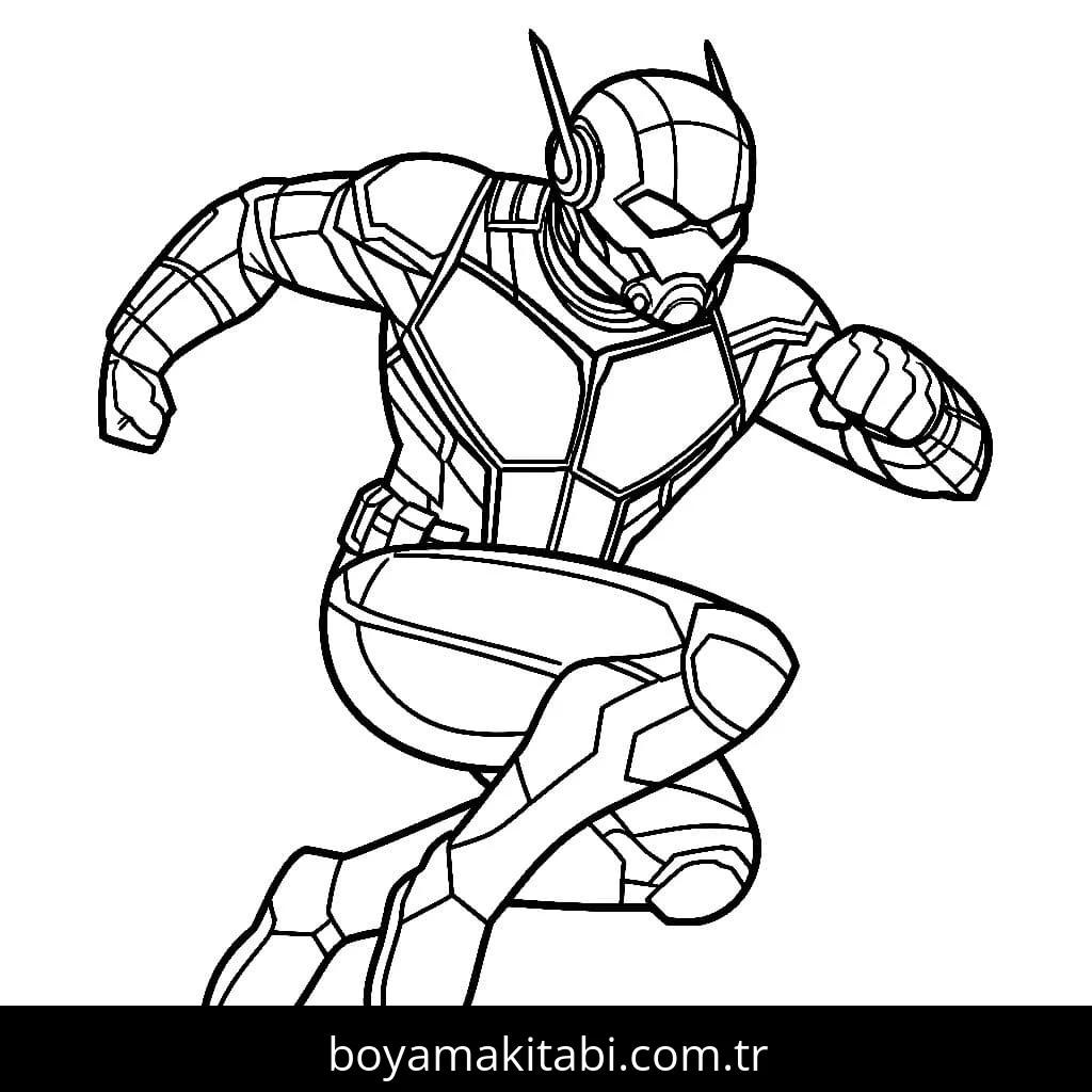 Ant Man boyama sayfası – çocuklar için, çizgi film temalı
