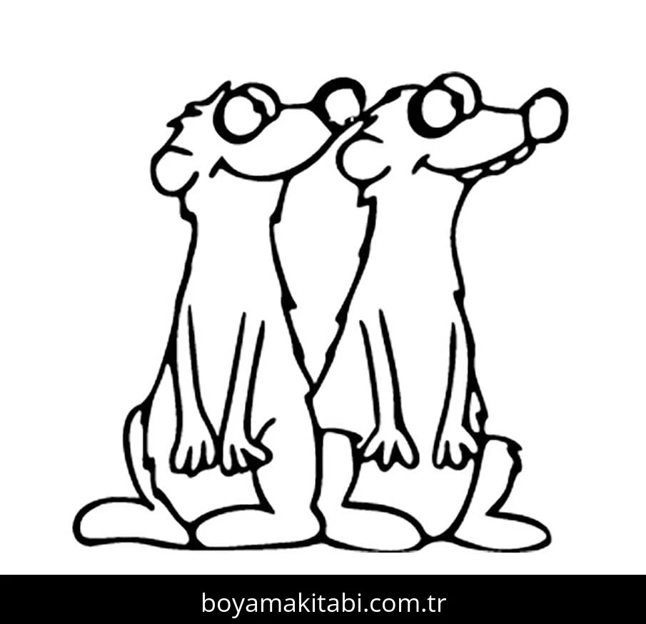 Jan ve Henry boyama sayfası – renkli çizimler, okul öncesi