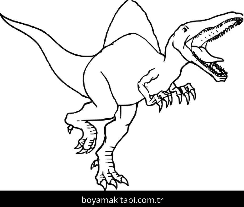 Jurassic Park boyama sayfası – boyama çalışması, yaratıcılığı geliştirir