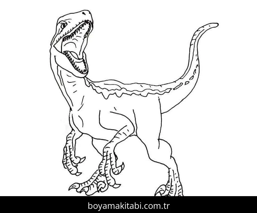 Jurassic Park boyama sayfası – çocuklar için, çizgi film temalı
