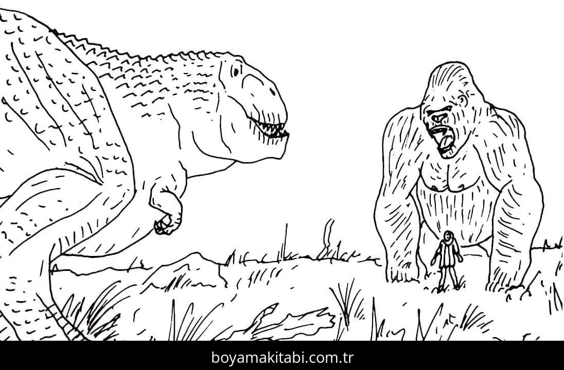 King Kong boyama sayfası #30 – çocuklarla kaliteli zaman, yaratıcılığı geliştirir