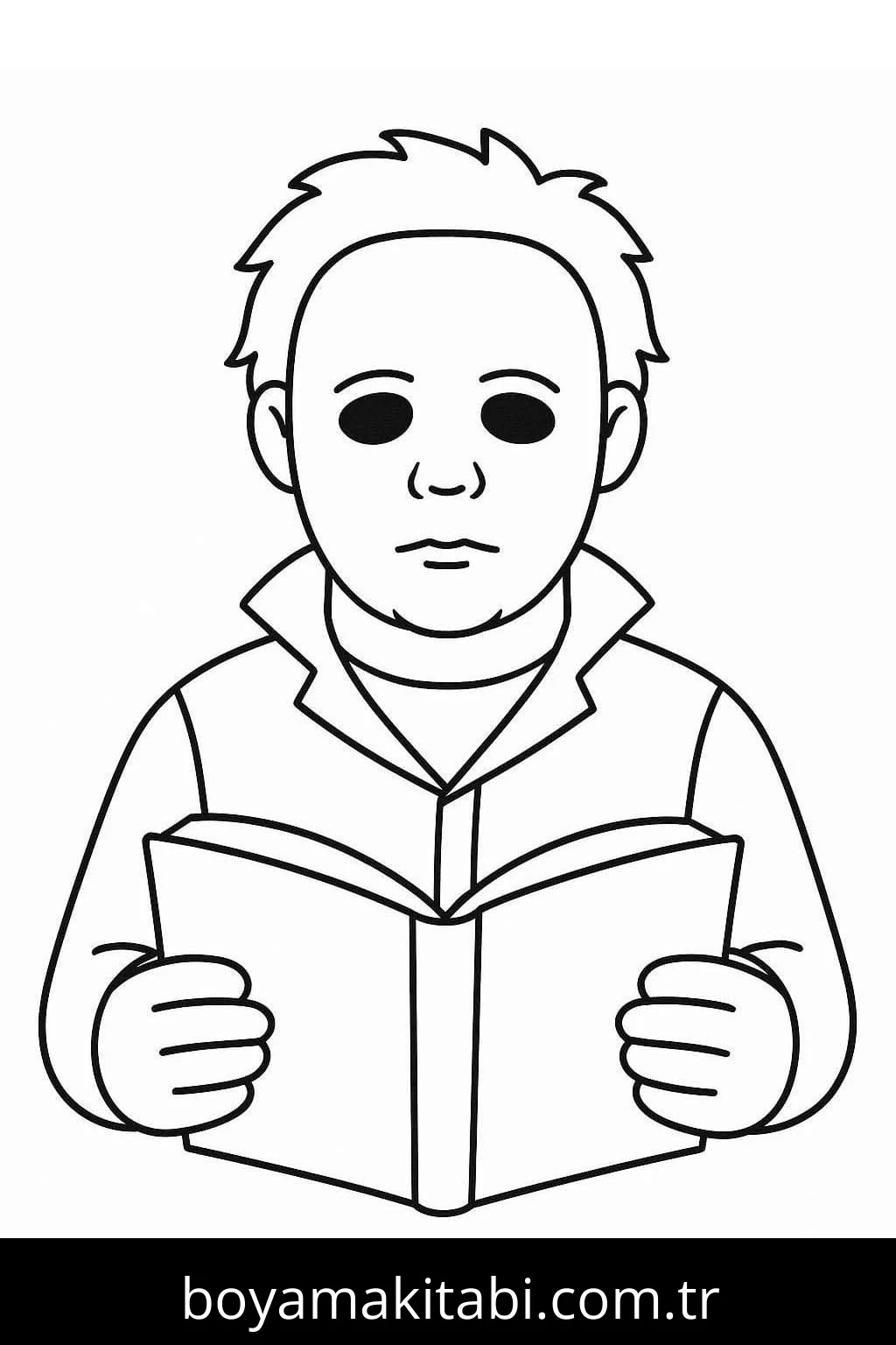 Michael Myers boyama sayfası – evde etkinlik, ücretsiz yazdır