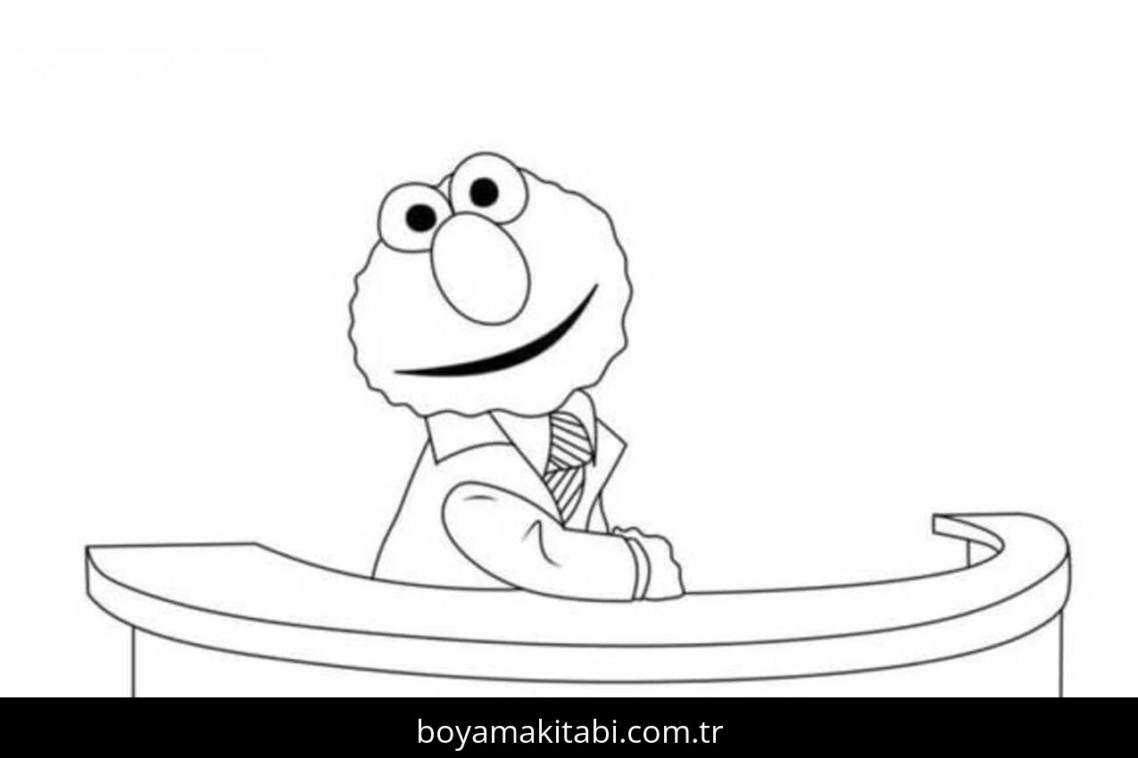 Susam Sokağı boyama sayfası – yaratıcılık, eğlenceli etkinlik