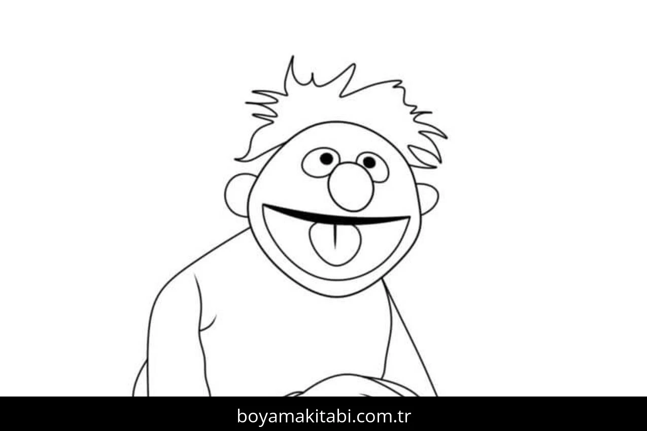Susam Sokağı boyama sayfası – boyama çalışması, yaratıcılığı geliştirir