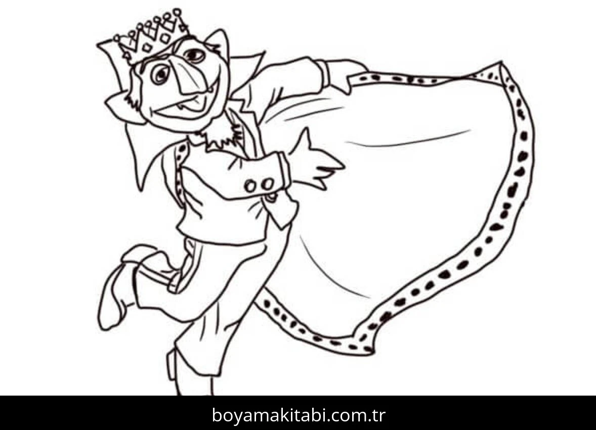 Susam Sokağı boyama sayfası – çocuklar için, çizgi film temalı
