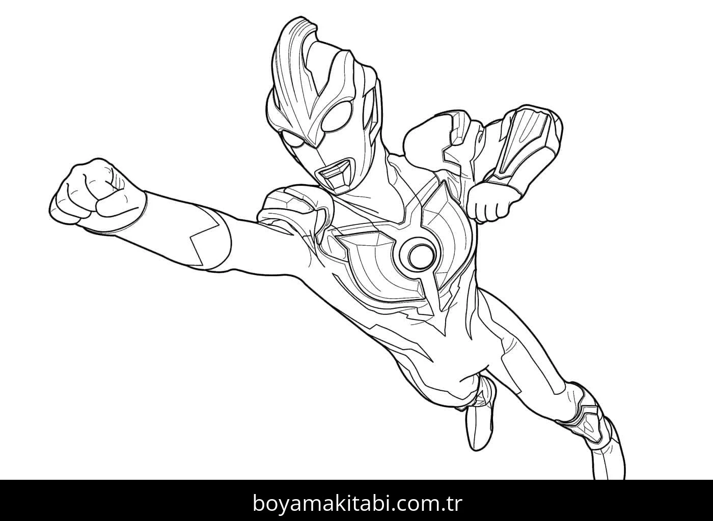 Ultraman boyama sayfası #53 – doğum günü partisi aktivitesi, ekran süresine alternatif