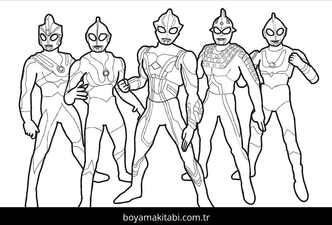 Ultraman boyama sayfası #57 – hayal gücünü besler, tamamen ücretsiz