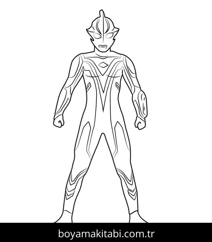 Ultraman boyama sayfası #62 – A4 baskıya uygun, ücretsiz yazdır