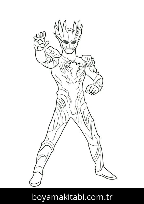 Ultraman boyama sayfası #68 – eğlenceli öğrenme deneyimi, okul öncesi