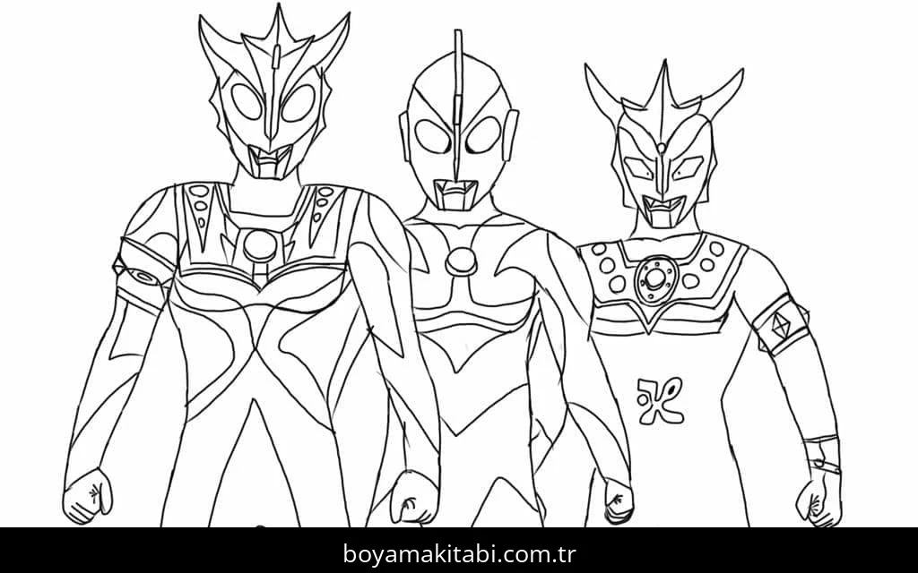 Ultraman boyama sayfası #79 – eğitici aktivite, yaratıcılık