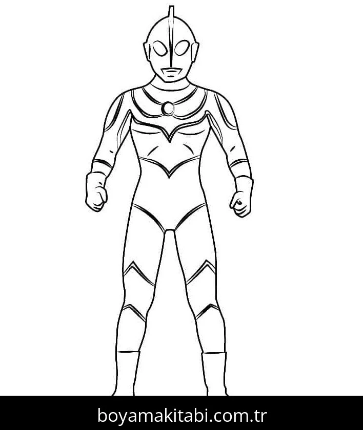 Ultraman boyama sayfası #88 – renkli çizimler, dikkat ve odaklanma geliştirir