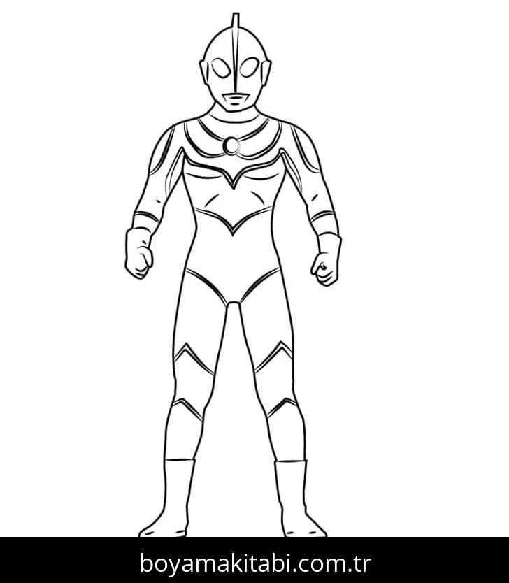 Ultraman boyama sayfası #89 – anaokulu etkinliği, motor becerileri destekler