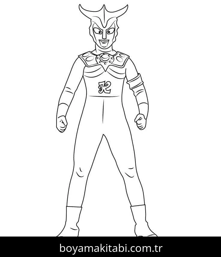 Ultraman boyama sayfası #91 – aile ile vakit geçirme, renk bilgisini öğretir