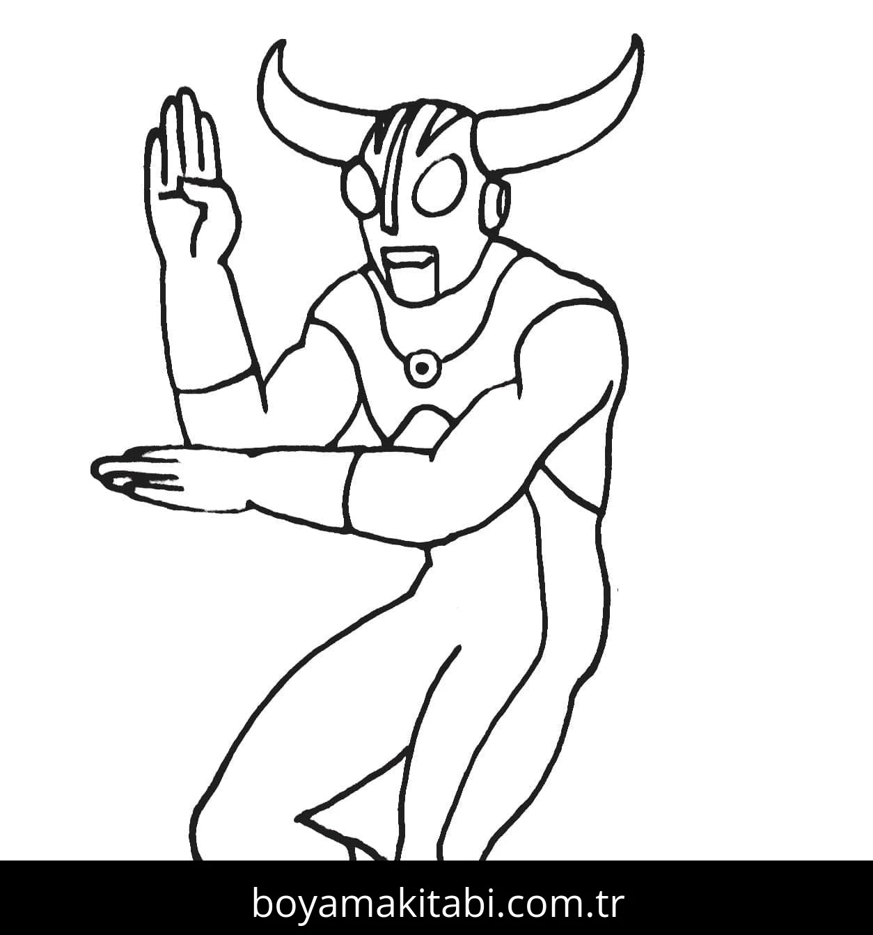 Ultraman boyama sayfası – yaratıcılığı geliştirir, keyifli zaman