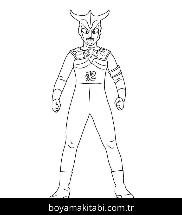 Ultraman boyama sayfası – okul öncesi, evde etkinlik