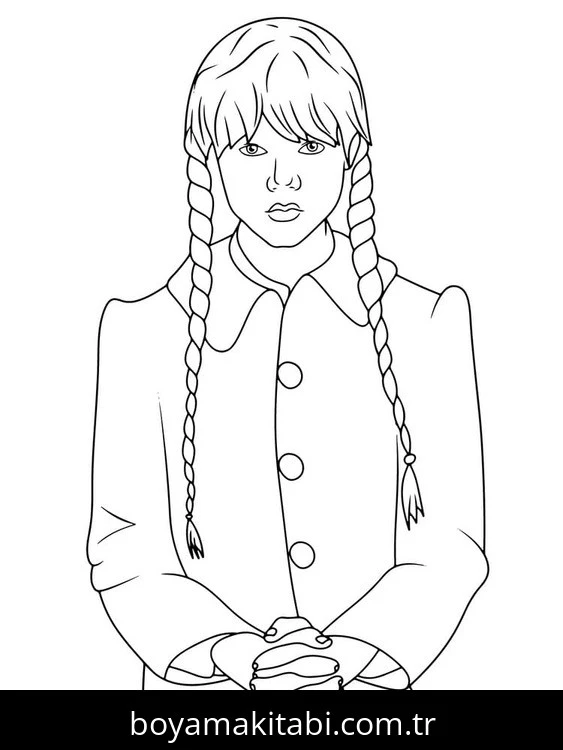 Wednesday Addams Boyama