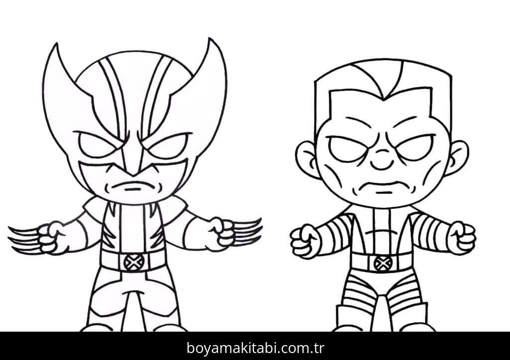 Wolverine boyama sayfası – evde etkinlik, ücretsiz yazdır