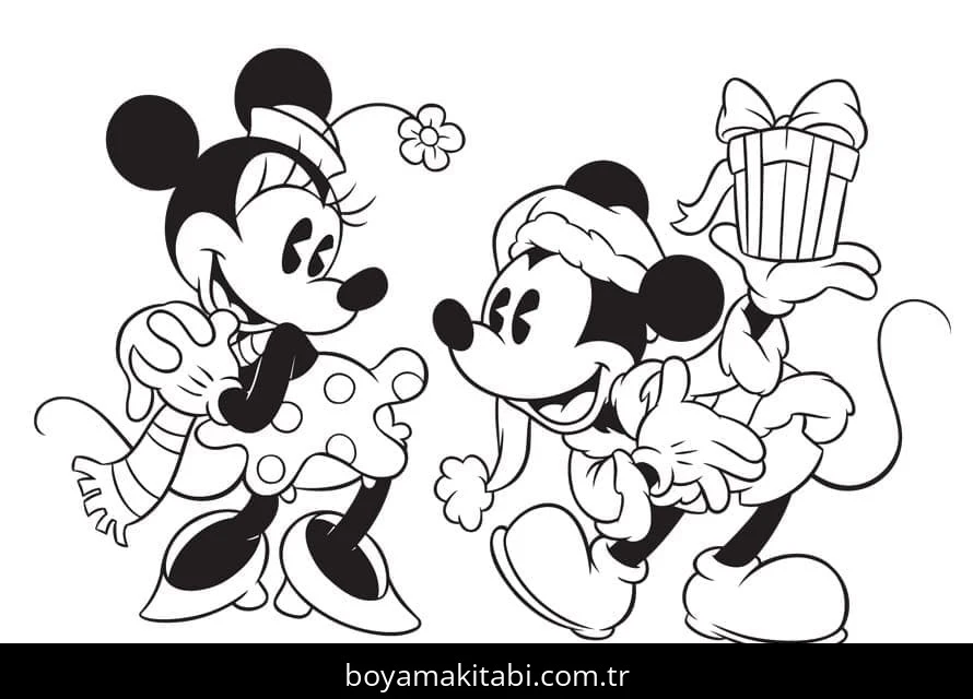 Disney Noel boyama sayfası – yaratıcılığı geliştirir, keyifli zaman