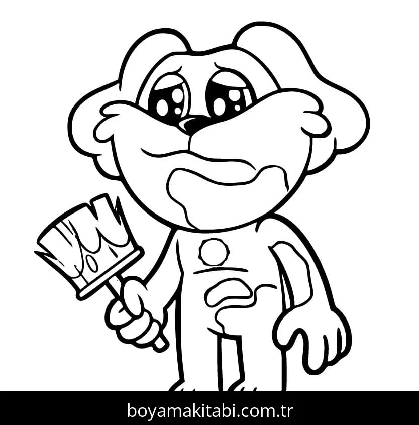 Dogday boyama sayfası – boyama etkinliği, çocuk aktivitesi