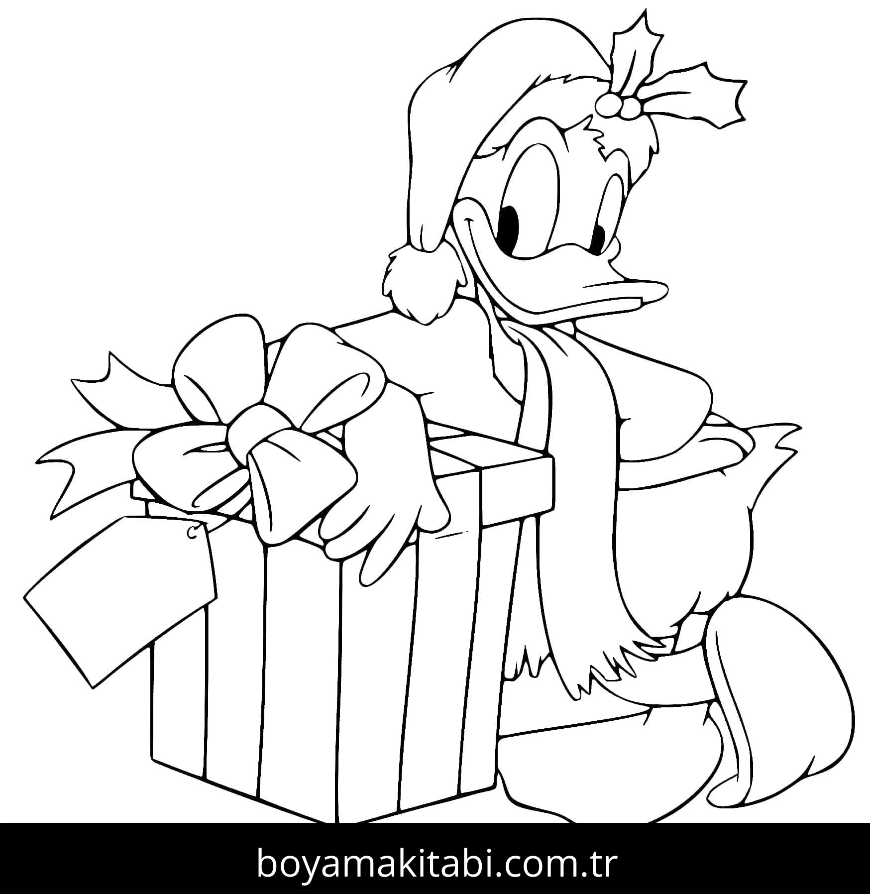 Donald Duck boyama sayfası – çocuklar için, çizgi film temalı
