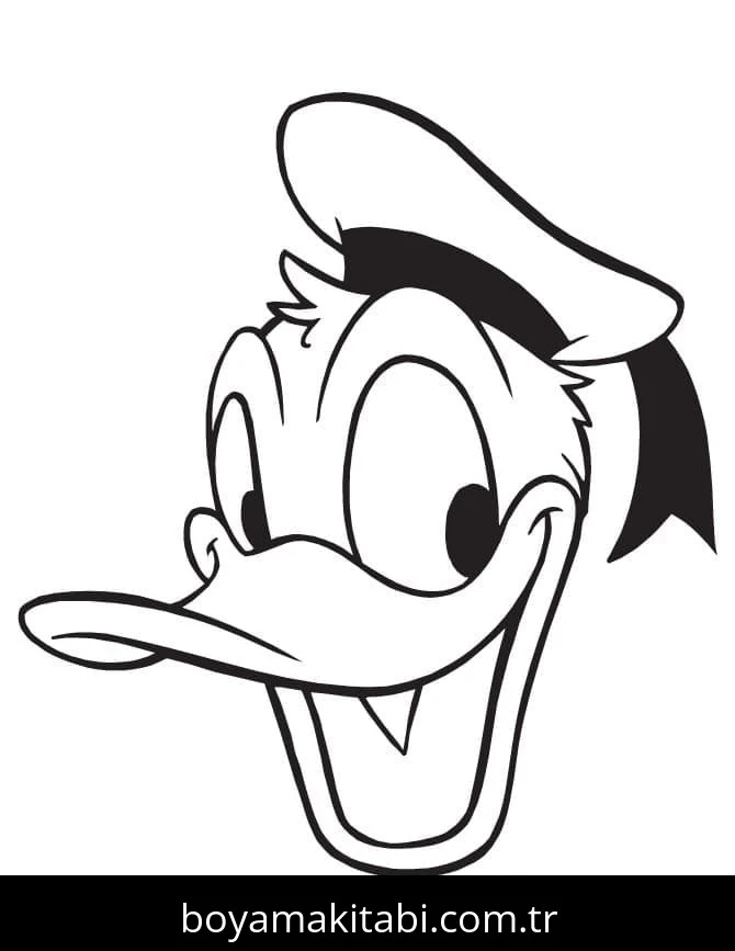 Donald Duck boyama sayfası – yaratıcılığı geliştirir, keyifli zaman