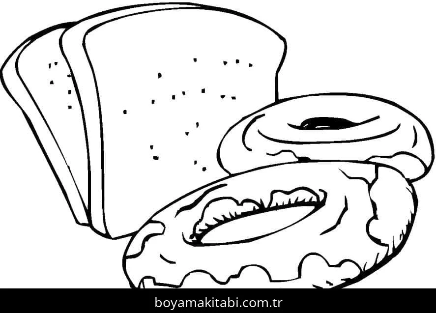 Donut boyama sayfası #79 – sabır ve özgüven kazandırır, yaratıcı sanat çalışması