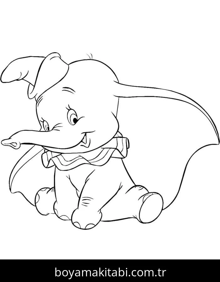 Dumbo boyama sayfası – boyama etkinliği, çocuk aktivitesi