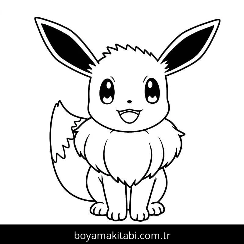 Eevee boyama sayfası – ücretsiz yazdır, boyama etkinliği