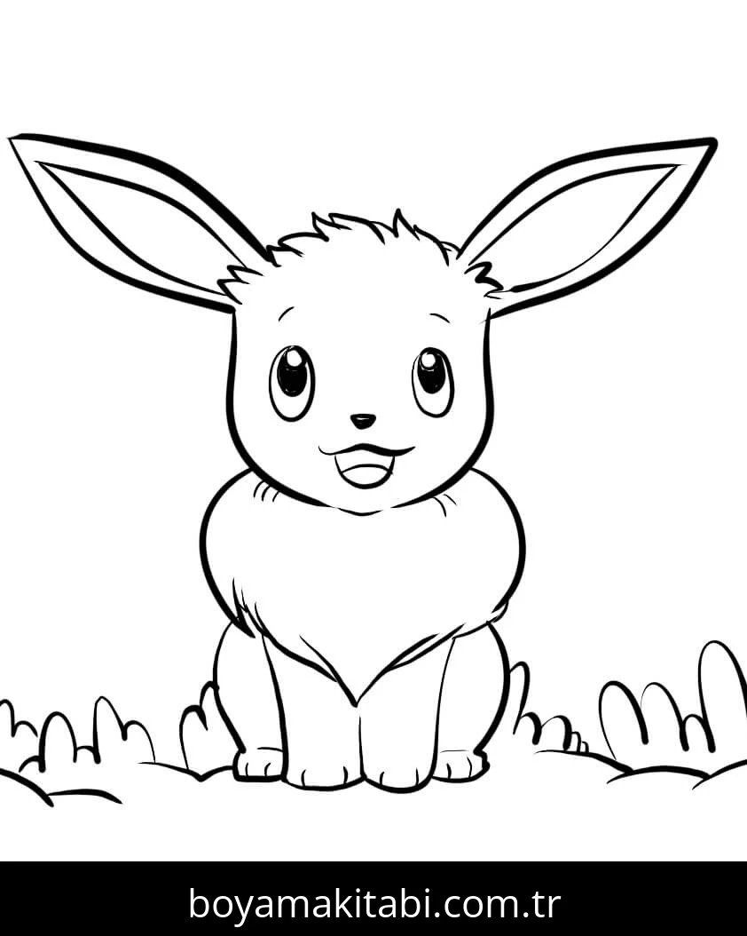 Eevee boyama sayfası – ücretsiz yazdır, boyama etkinliği