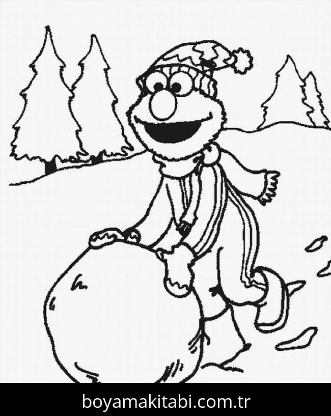 Elmo boyama sayfası – yaratıcılık, eğlenceli etkinlik