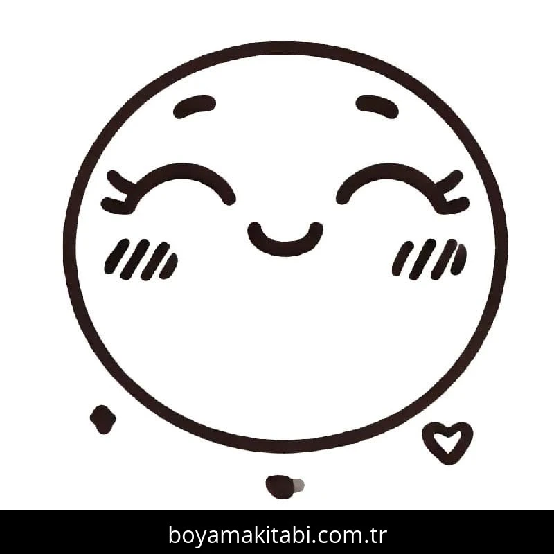 Emoji boyama sayfası – boyama çalışması, yaratıcılığı geliştirir