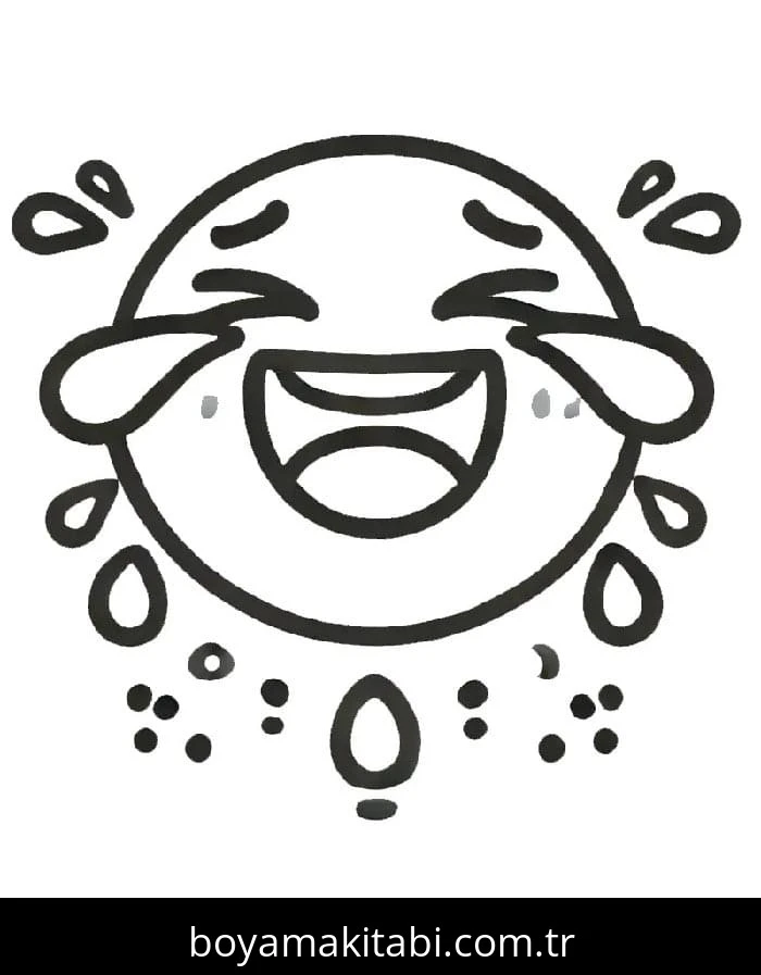 Emoji boyama sayfası – el becerilerini geliştirir, boyama çalışması
