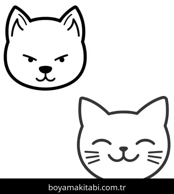 Emoji boyama sayfası – renkli çizimler, okul öncesi