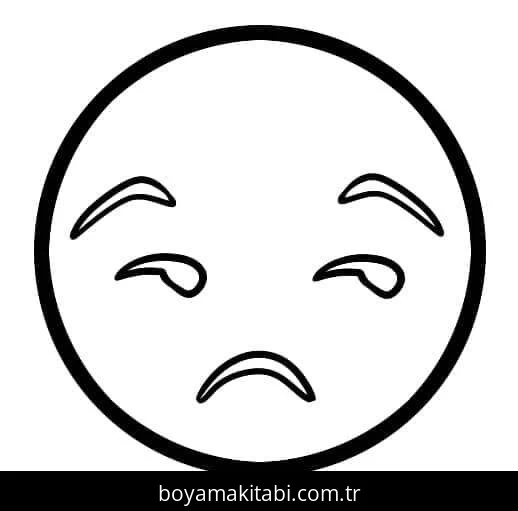 Emoji boyama sayfası – kolay boyama, eğitici aktivite