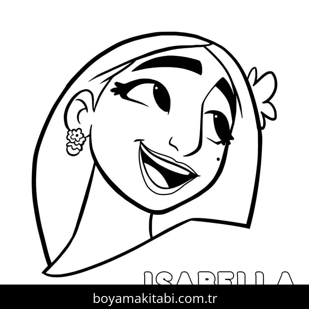Encanto boyama sayfası – çocuk aktivitesi, PDF indir