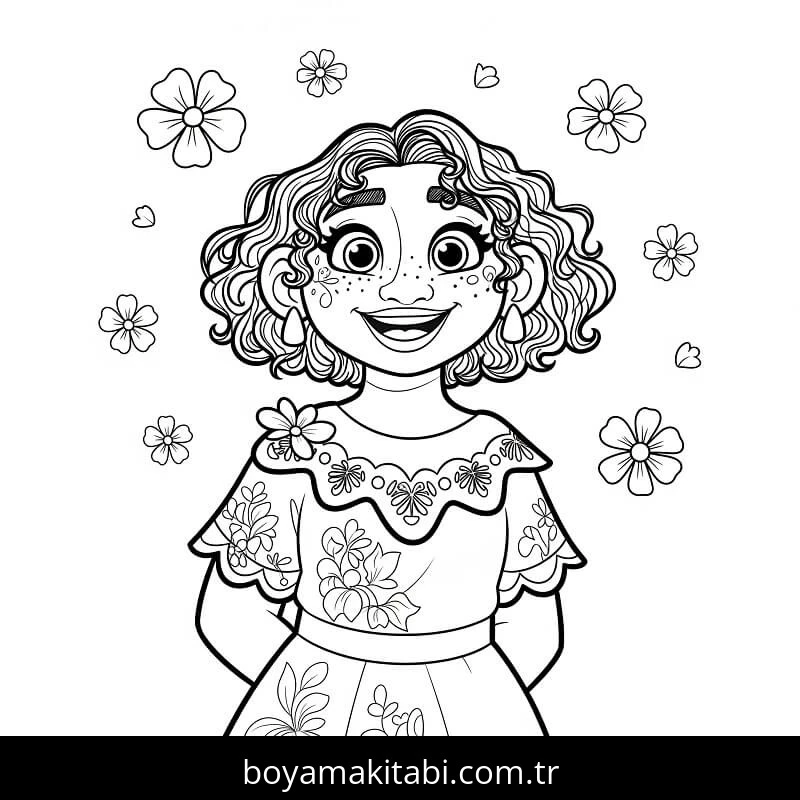 Encanto boyama sayfası – yaratıcılık, eğlenceli etkinlik