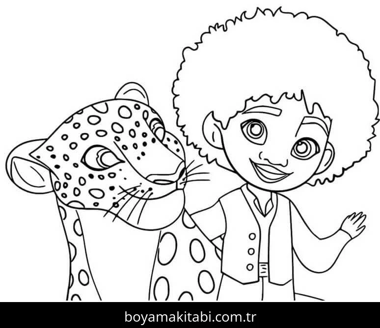 Encanto boyama sayfası – kolay boyama, eğitici aktivite