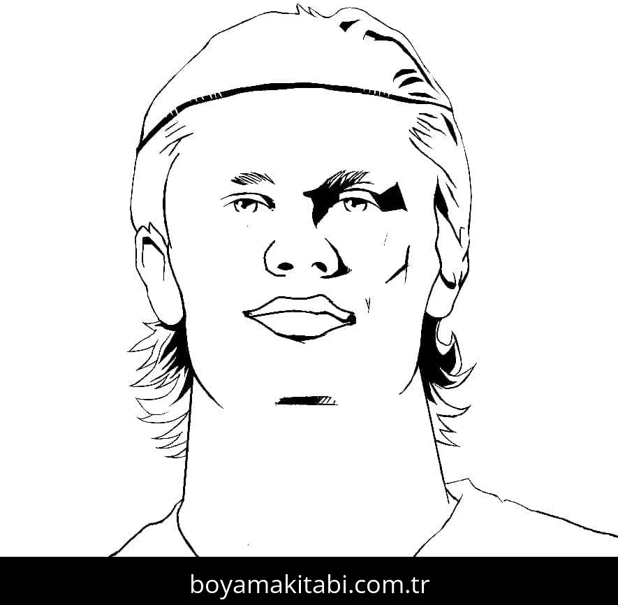 Erling Haaland boyama sayfası – boyama çalışması, yaratıcılığı geliştirir
